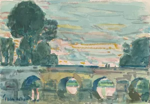 The Bridge at Grez by Childe Hassam Oil Painting