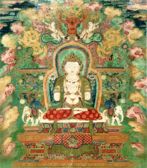 Manjushri by China, Ming Dynasty Oil Painting