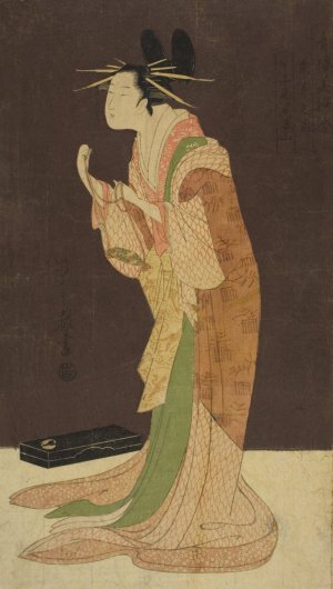 A Selection of Beauty from the Pleasure Quarters by Chobunsai Eishi Oil Painting