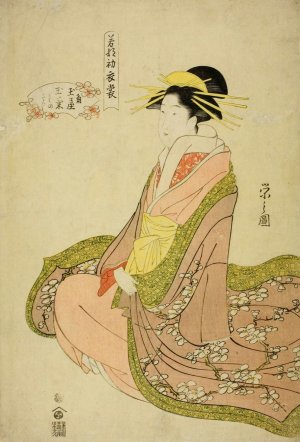New Clothes for the Festival of New Herbs by Chobunsai Eishi Oil Painting