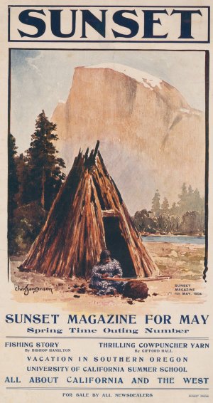 Sunset magazine for May by Chris Jorgensen Oil Painting