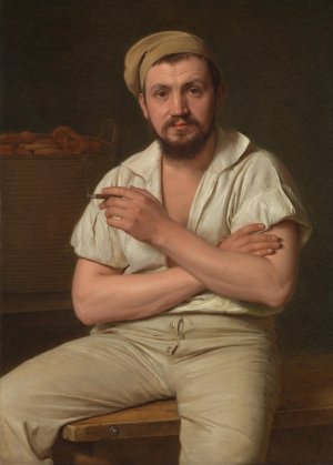 Bagermester P. Ryder by Christen Kobke Oil Painting