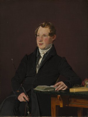 Dr. Johann Henning Kjetil Hjardemaal by Christen Kobke Oil Painting