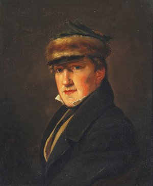 Portraet af Emmerik Hogh-Guldberg by Christen Kobke Oil Painting