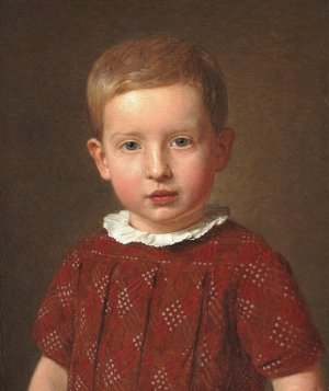 Skolebestyrer J. Krohn som barn by Christen Kobke Oil Painting