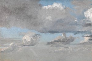 Studie af skyer by Christen Kobke Oil Painting