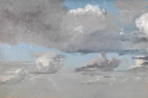 Studie af skyer by Christen Kobke Oil Painting