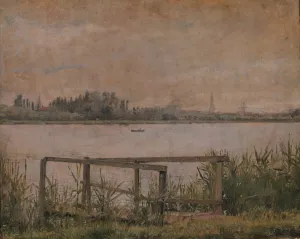 View of Copenhagen seen from Dosseringen by Christen Kobke Oil Painting