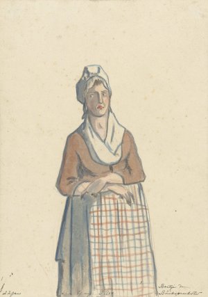 Bartje de Buikspreekster by Christiaan Andriessen Oil Painting