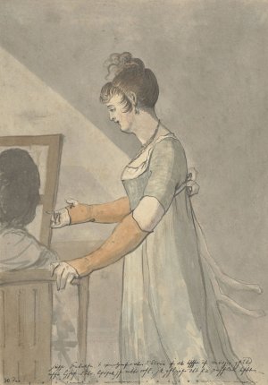 T Compliment van Katrijn by Christiaan Andriessen Oil Painting