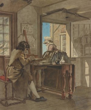 The Artist in his Atelier by Christiaan Andriessen Oil Painting