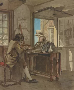 The Artist in his Atelier by Christiaan Andriessen Oil Painting
