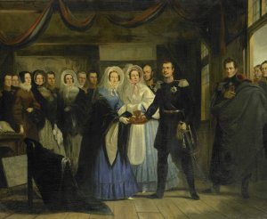 The Princess of Orange Receiving Alexander II by Christiaan Julius Lodewijk Portman Oil Painting
