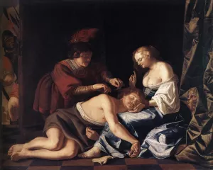 The Capture of Samson by Christiaen Van Couwenbergh Oil Painting