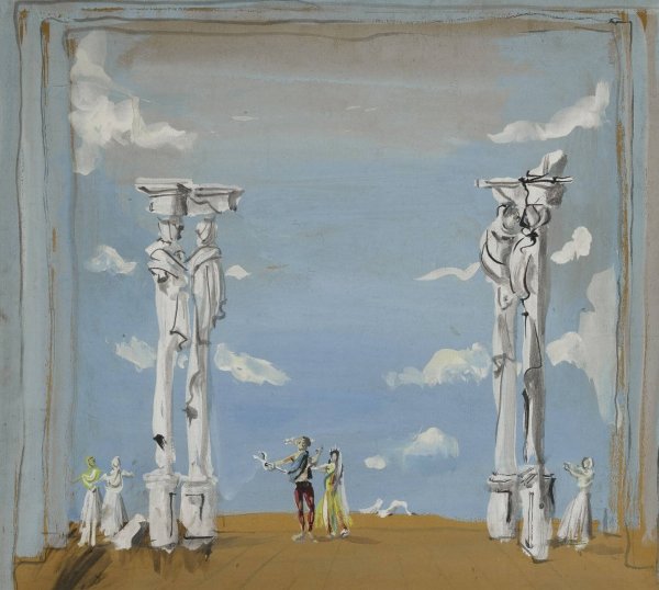 Le Ciel  by Christian Berard - Hand-Painted Oil Painting Reproduction