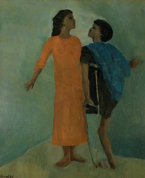 The Meeting by Christian Berard Oil Painting