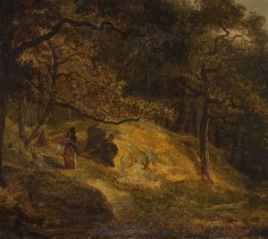 At Djurgarden in Stockholm by Christian Ezdorf Oil Painting