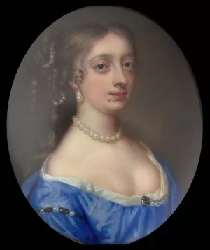 A Young Lady called Henrietta Boyle by Christian Friedrich Zincke Oil Painting