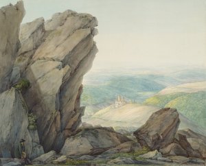 View from the Feldberg by Christian Georg Schutz The Elder Oil Painting