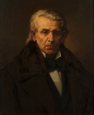 Der Maler Josef von Fuhrich by Christian Griepenkerl Oil Painting