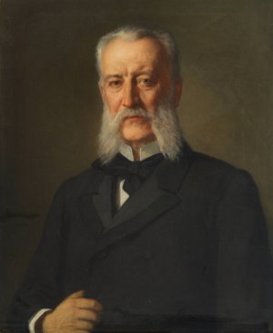Dr. Joseph Alexander Freiherr von Helfert by Christian Griepenkerl Oil Painting