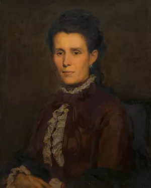 Laura Kundmann geb. Tautenhayn, Gattin des Bildhauers Karl Kundmann by Christian Griepenkerl Oil Painting