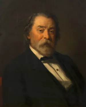 Theophil Hansen Oil painting by Christian Griepenkerl