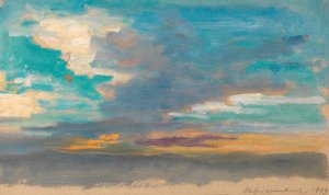 Wolkenstudie by Christian Griepenkerl Oil Painting