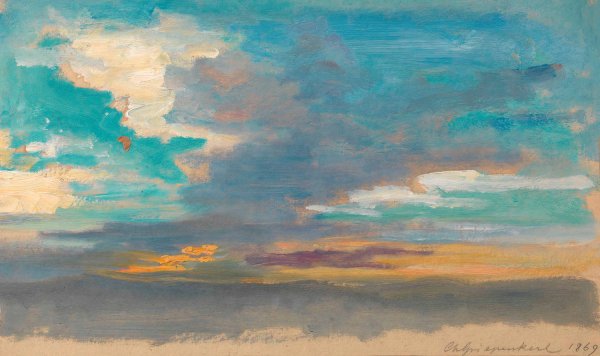 Main Product Photo of Wolkenstudie  Painting by Christian Griepenkerl