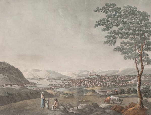Main Product Photo of Christiania, fra Toyen  Painting by Christian Heinrich Grosch