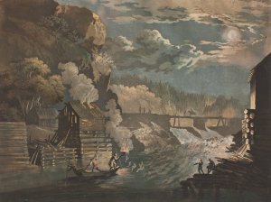 Schaaning Fossen i Tisdedahlen ved Friderichshald by Christian Heinrich Grosch Oil Painting