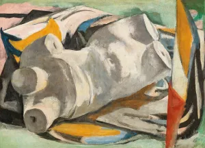 Sturzender Torso by Christian Hess Oil Painting