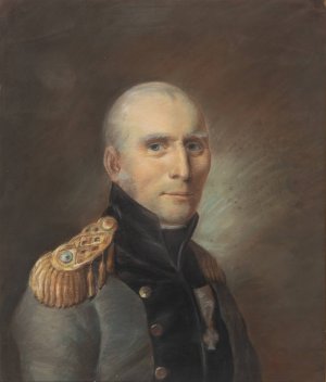 Portraet af hofarkitekt, stadsbygmester og brandmajor Andreas Kirkerup by Christian Horneman Oil Painting