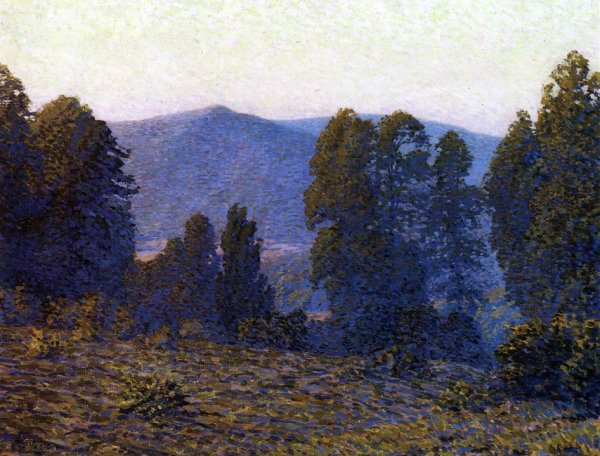Twilight in the Catskills by Christian J. Walter - Hand-Painted Oil Painting Reproduction