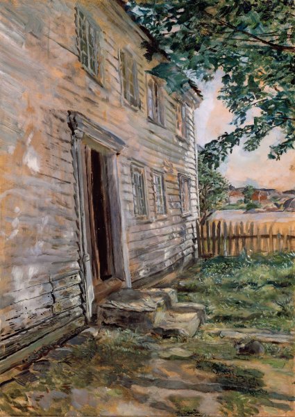 Main Product Photo of Old house at Brekkesto  Painting by Christian Krohg