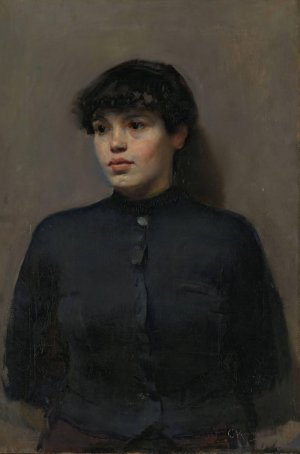 Portrait of Jossa by Christian Krohg Oil Painting