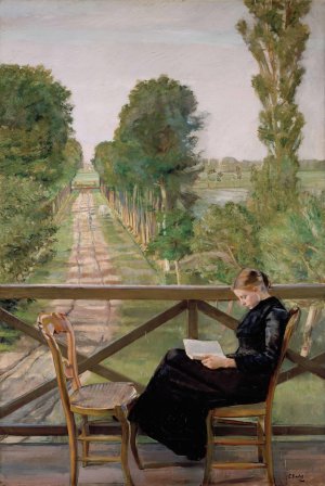 Villa Britannia, Belgium by Christian Krohg Oil Painting