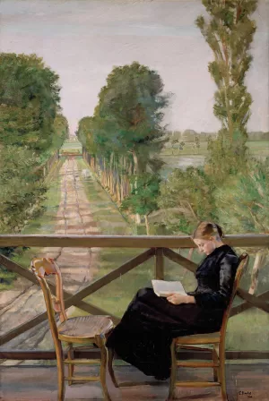 Villa Britannia, Belgium by Christian Krohg Oil Painting