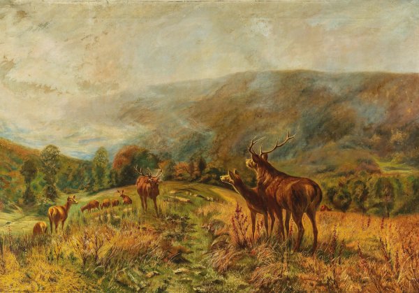 Main Product Photo of Rotwildrudel Painting by Christian Kroner