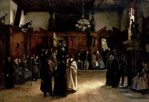 In The Courtroom by Christian Ludwig Bokelmann In The Courtroom by Christian Ludwig Bokelmann Oil Painting
