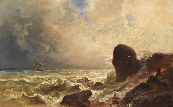 Main Product Photo of Brandende See  Painting by Christian Morgenstern