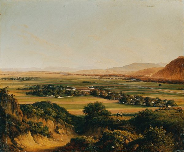 Fernblick auf Wien vom Bisamberg  by Christian Plattensteiner - Hand-Painted Oil Painting Reproduction
