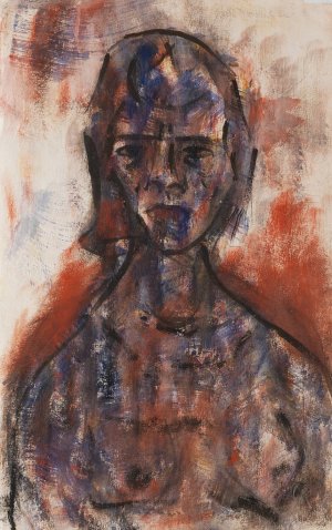 Aktstudie by Christian Rohlfs Oil Painting