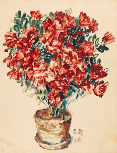 Azalee  by Christian Rohlfs - Hand-Painted Oil Painting Reproduction