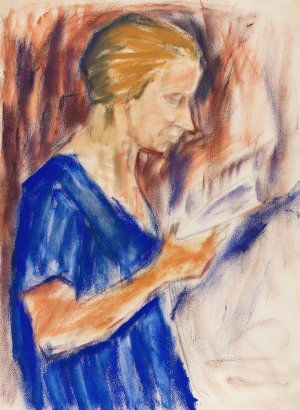 Helene Rohlfs by Christian Rohlfs Oil Painting