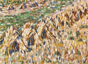 Kornpuppen im Kornfeld by Christian Rohlfs Oil Painting