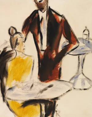Paar Oil painting by Christian Rohlfs