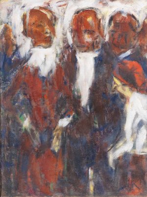 Sangerin I by Christian Rohlfs Oil Painting