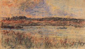 See im Abendlicht by Christian Rohlfs Oil Painting