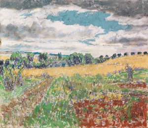 Sommerlandschaft by Christian Rohlfs Oil Painting